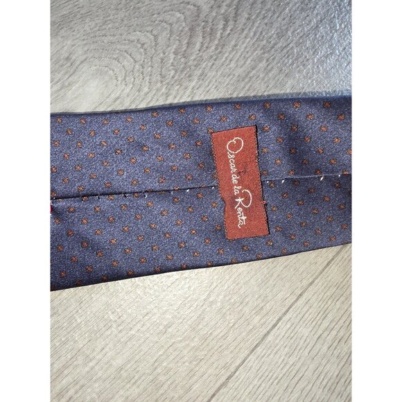 Oscar De La Renta Mens Silk Polka Dot Ties Set - Picture 7 of 8